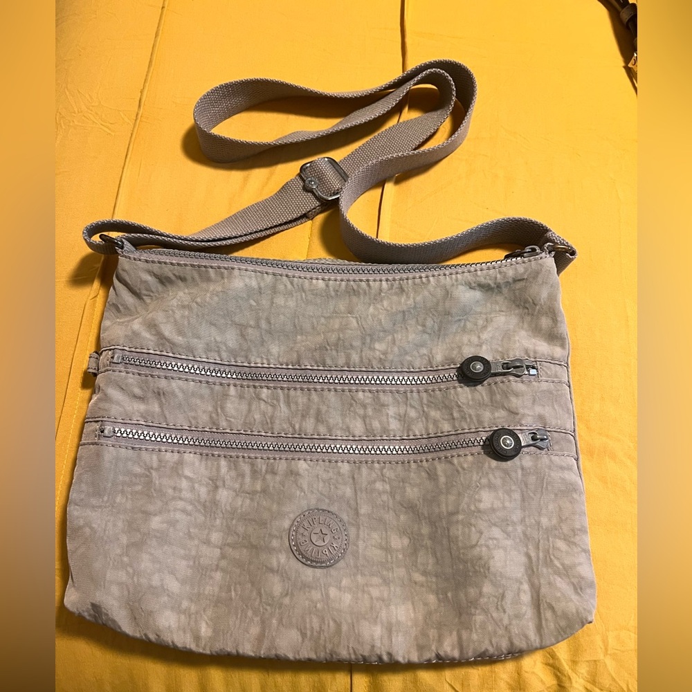 Stylish Grey Kipling Crossbody Bag